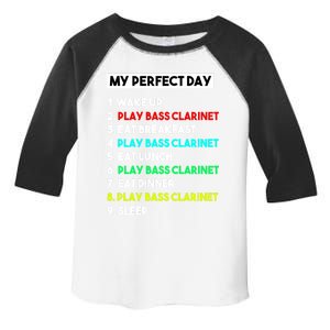 Bass Clarinet Lover My Perfect Day Funny Cool Marching Band Meaningful Gift Toddler Fine Jersey T-Shirt