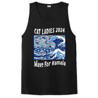 Blue Cat Ladies 2024 Wave For Kamala Funny PosiCharge Competitor Tank