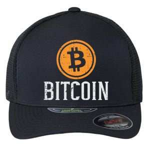 Bitcoin Coin Logo Btc Cyrpto Cryptocurrency Trader Women Flexfit Unipanel Trucker Cap