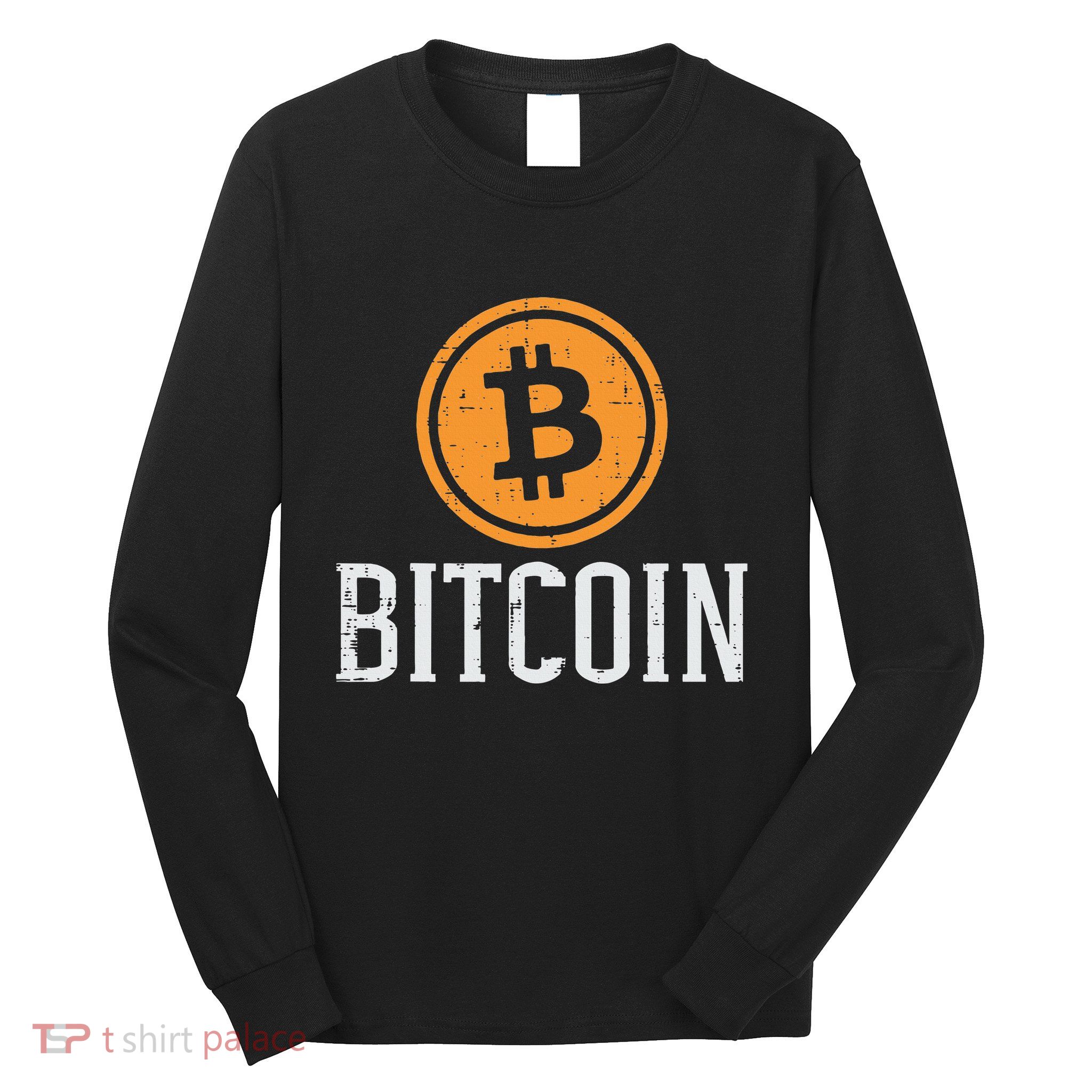 Bitcoin Coin Logo Btc Cyrpto Cryptocurrency Trader Women Long Sleeve Shirt