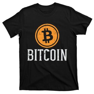 Bitcoin Coin Logo Btc Cyrpto Cryptocurrency Trader Women T-Shirt