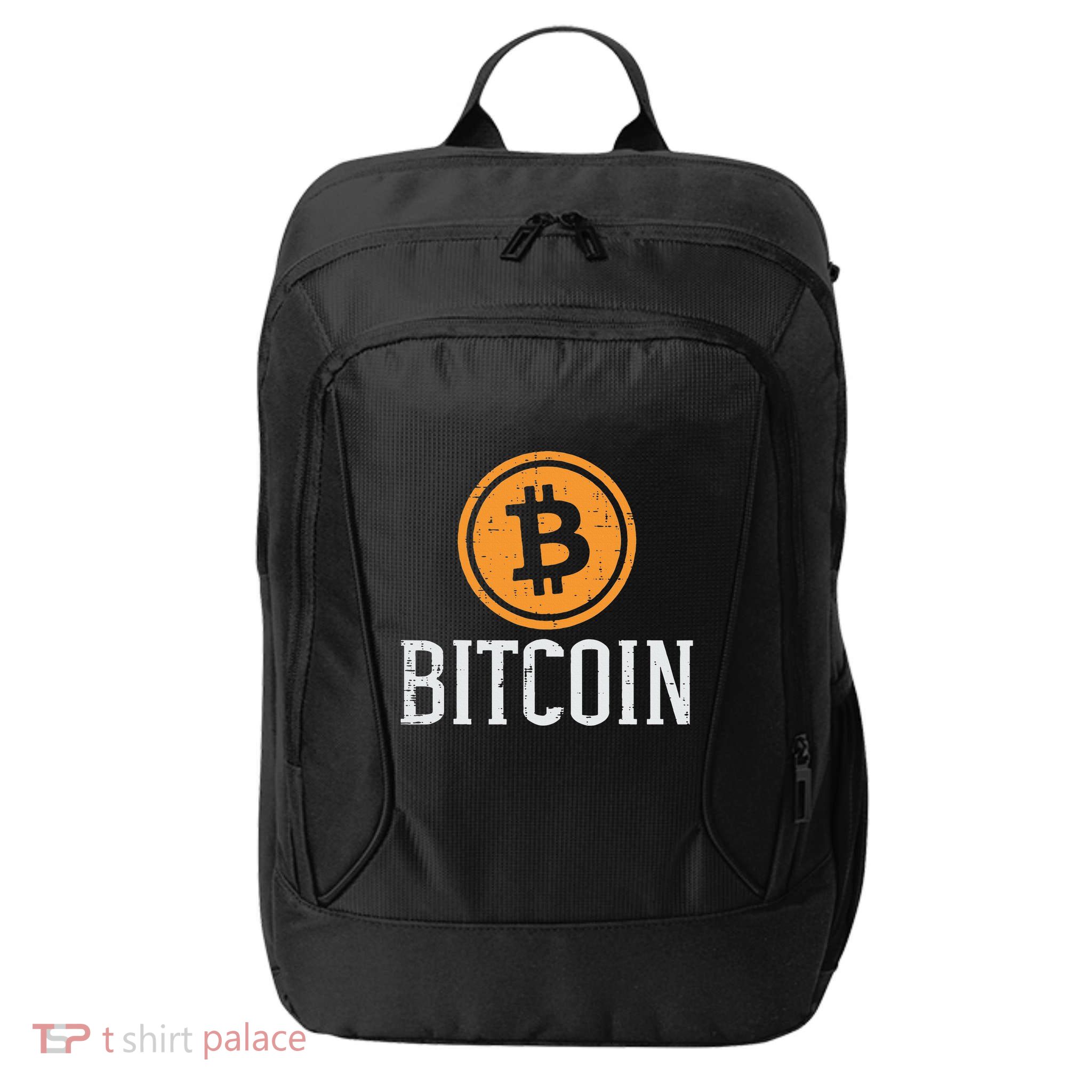 Bitcoin Coin Logo Btc Cyrpto Cryptocurrency Trader Women City Backpack