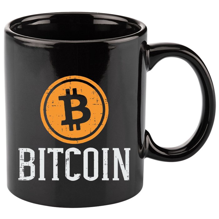 Bitcoin Coin Logo Btc Cyrpto Cryptocurrency Trader Women 11oz C Handle Ceramic Mug
