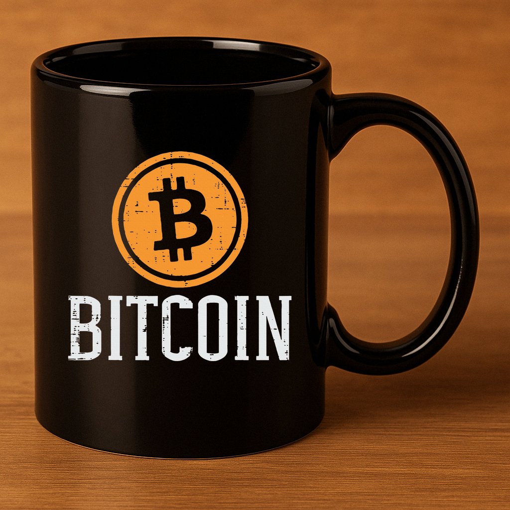 Bitcoin Coin Logo Btc Cyrpto Cryptocurrency Trader Women 11oz C Handle Ceramic Mug