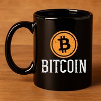 Bitcoin Coin Logo Btc Cyrpto Cryptocurrency Trader Women 11oz C Handle Ceramic Mug