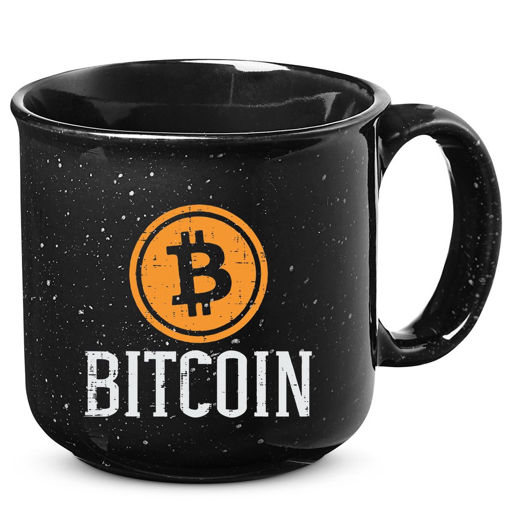 Bitcoin Coin Logo Btc Cyrpto Cryptocurrency Trader Women 15oz Campfire Ceramic Mug