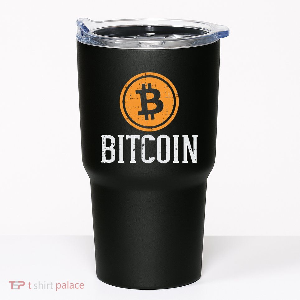 Bitcoin Coin Logo Btc Cyrpto Cryptocurrency Trader Women Tumbler