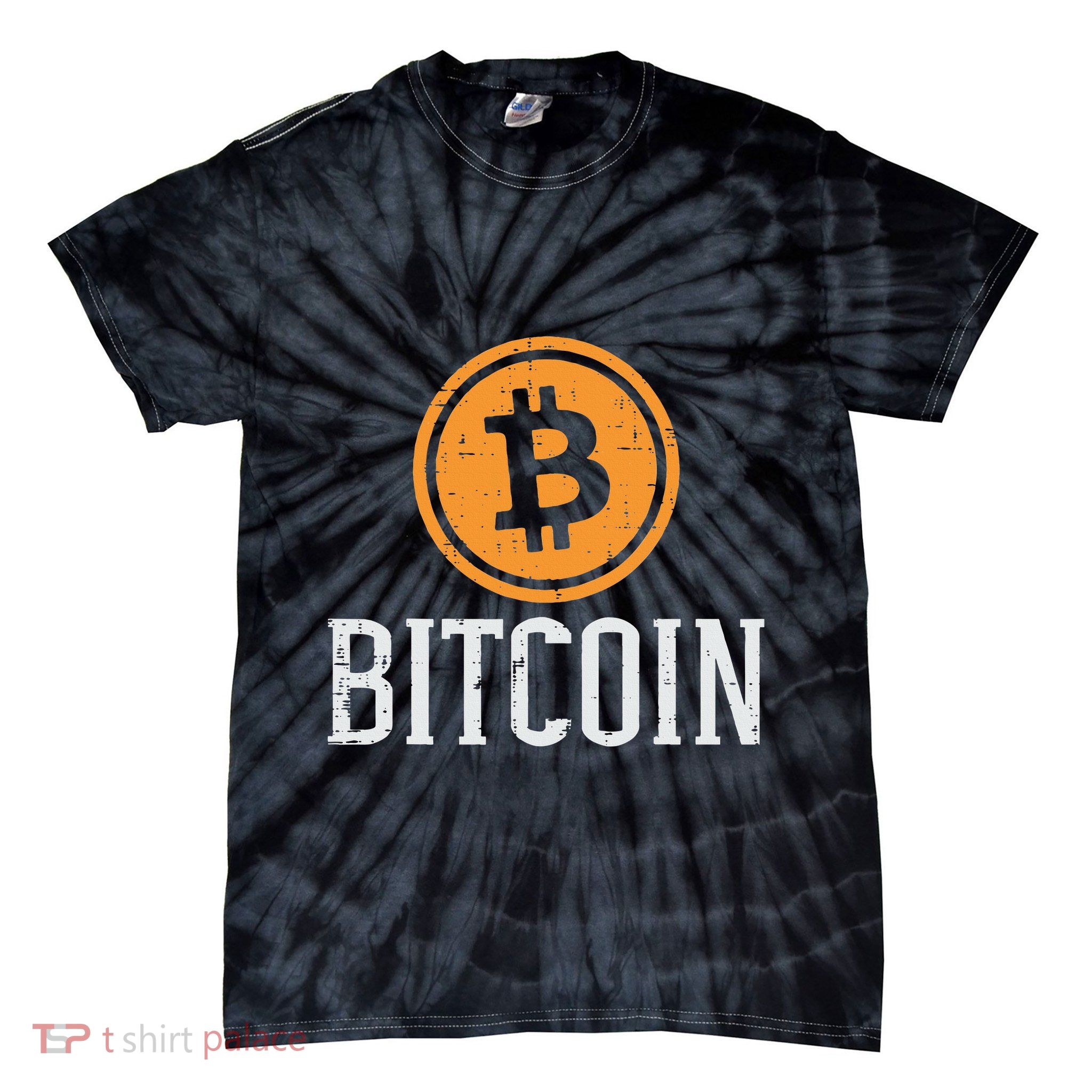 Bitcoin Coin Logo Btc Cyrpto Cryptocurrency Trader Women Tie-Dye T-Shirt