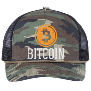 Bitcoin Coin Logo Btc Cyrpto Cryptocurrency Trader Women Retro Rope Trucker Hat Cap