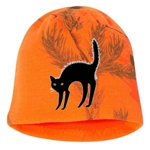 Black Cat Lover Gift Kati - Camo Knit Beanie