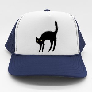 Black Cat Lover Gift Trucker Hat