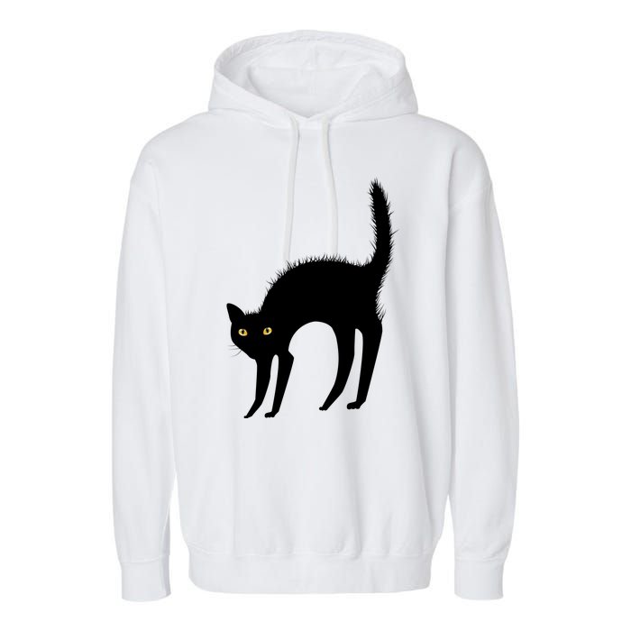 Black Cat Lover Gift Garment-Dyed Fleece Hoodie