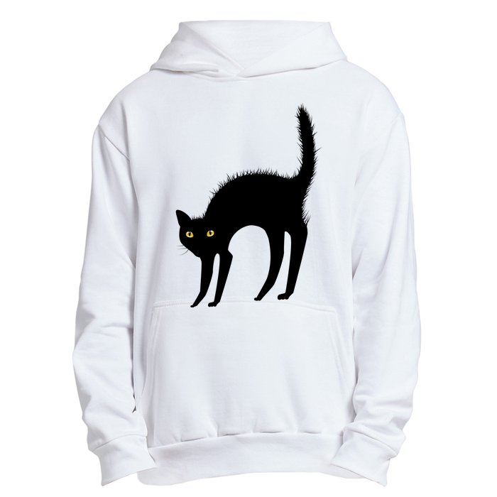 Black Cat Lover Gift Urban Pullover Hoodie