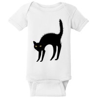 Black Cat Lover Gift Baby Bodysuit