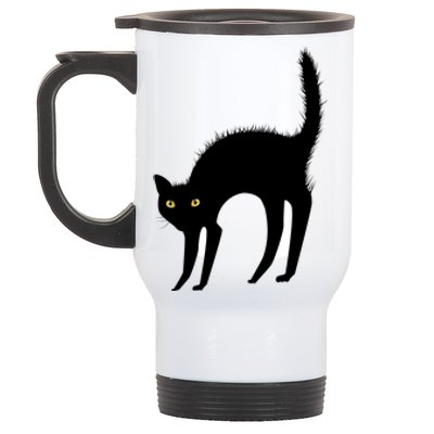 Black Cat Lover Gift Stainless Steel Travel Mug