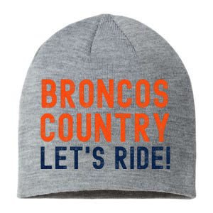 Broncos Country LetS Ride! Sports Team Fans Sustainable Beanie