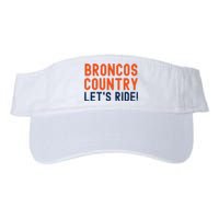 Broncos Country LetS Ride! Sports Team Fans Valucap Bio-Washed Visor