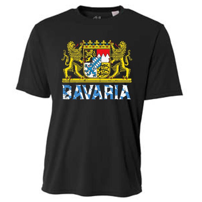 Bavaria Crest Lion Vintage German Oktoberfest Cooling Performance Crew T-Shirt