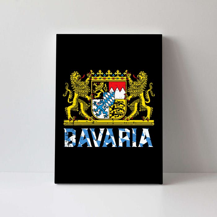 Bavaria Crest Lion Vintage German Oktoberfest Canvas