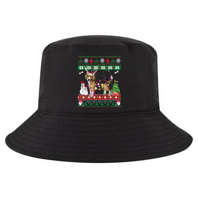 Beagle Christmas Lights Funny Xmas Dog Funny Gift Cool Comfort Performance Bucket Hat