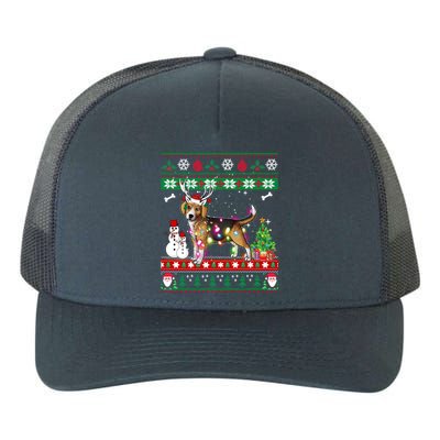 Beagle Christmas Lights Funny Xmas Dog Funny Gift Yupoong Adult 5-Panel Trucker Hat