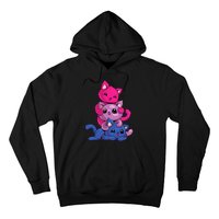 Bisexual Cat LGBT Kawaii Anime Kitten Bi Pride Flag Hoodie