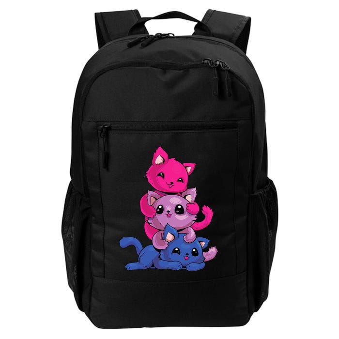 Bisexual Cat LGBT Kawaii Anime Kitten Bi Pride Flag Backpack