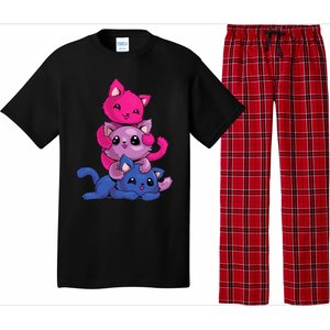 Bisexual Cat LGBT Kawaii Anime Kitten Bi Pride Flag Pajama Set