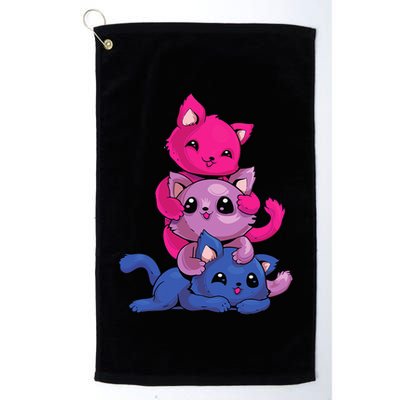 Bisexual Cat LGBT Kawaii Anime Kitten Bi Pride Flag Golf Towel