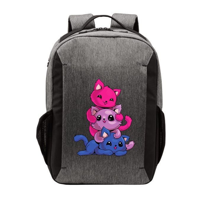 Bisexual Cat LGBT Kawaii Anime Kitten Bi Pride Flag Vector Backpack