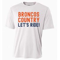 Broncos Country LetS Ride! Sports Team Fans Cooling Performance Crew T-Shirt