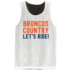 Broncos Country LetS Ride! Sports Team Fans Mesh Reversible Basketball Jersey Tank