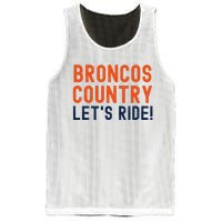 Broncos Country LetS Ride! Sports Team Fans Mesh Reversible Basketball Jersey Tank