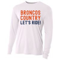 Broncos Country LetS Ride! Sports Team Fans Cooling Performance Long Sleeve Crew