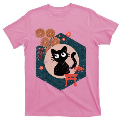 Black Cat Lover Japanese Kitten Anime T-Shirt