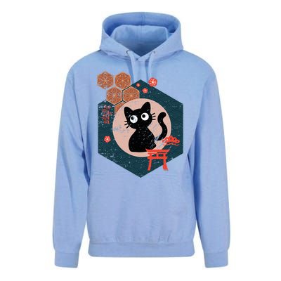 Black Cat Lover Japanese Kitten Anime Unisex Surf Hoodie