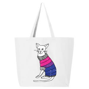 Bisexual Cat Lgbtq Pride Cute Kitten Kitty Proud Ally Gift 25L Jumbo Tote