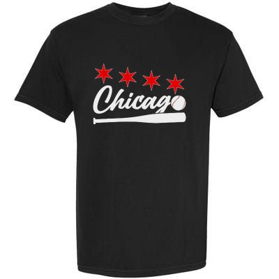 Baseball Chicago Lover Cute Chicago Baseball Bat American Garment-Dyed Heavyweight T-Shirt