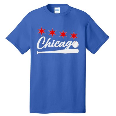 Baseball Chicago Lover Cute Chicago Baseball Bat American Tall T-Shirt