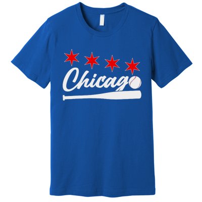 Baseball Chicago Lover Cute Chicago Baseball Bat American Premium T-Shirt