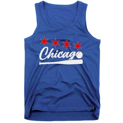 Baseball Chicago Lover Cute Chicago Baseball Bat American Tank Top