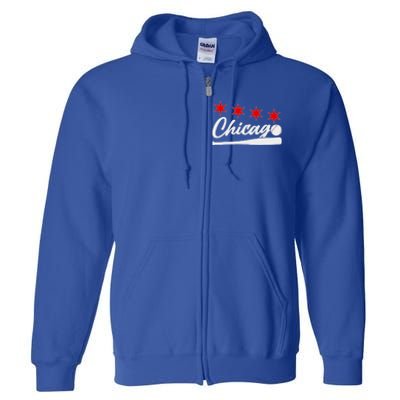 Baseball Chicago Lover Cute Chicago Baseball Bat American Full Zip Hoodie