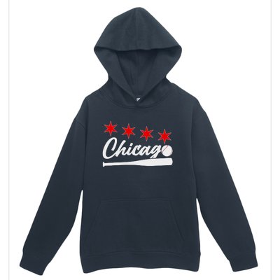 Baseball Chicago Lover Cute Chicago Baseball Bat American Urban Pullover Hoodie