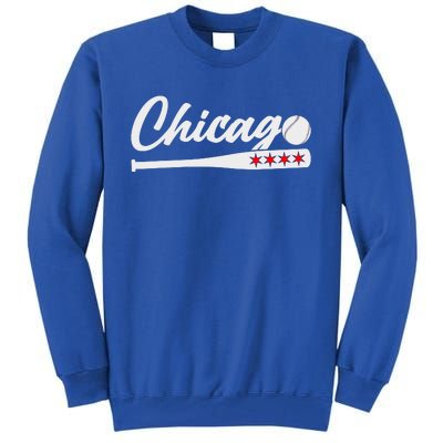 Baseball Chicago Lover Cute Chicago Baseball Bat American Tall Sweatshirt