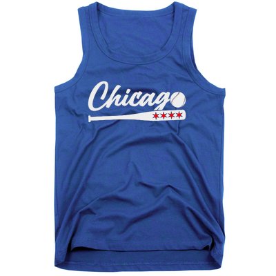 Baseball Chicago Lover Cute Chicago Baseball Bat American Tank Top