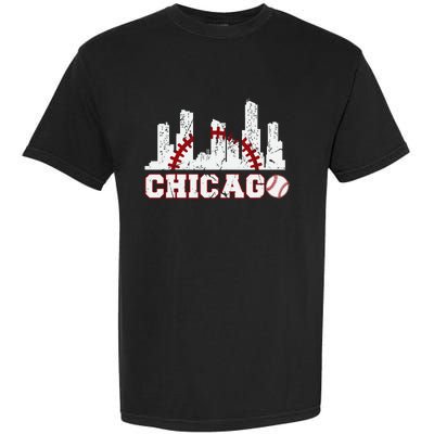 Baseball Chicago Lover Cute Chicago Baseball Bat American Garment-Dyed Heavyweight T-Shirt