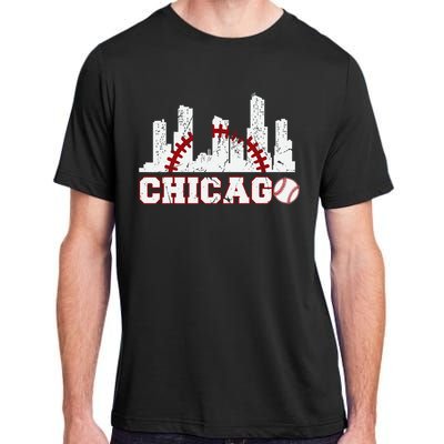 Baseball Chicago Lover Cute Chicago Baseball Bat American Adult ChromaSoft Performance T-Shirt