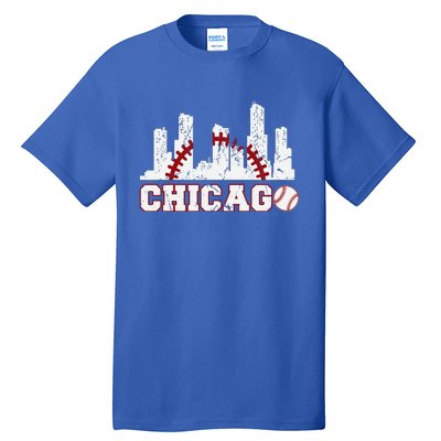 Baseball Chicago Lover Cute Chicago Baseball Bat American Tall T-Shirt