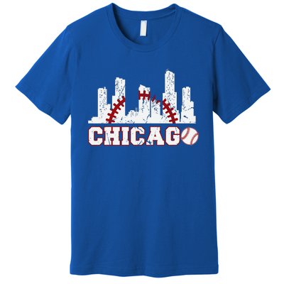 Baseball Chicago Lover Cute Chicago Baseball Bat American Premium T-Shirt