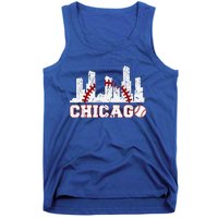 Baseball Chicago Lover Cute Chicago Baseball Bat American Tank Top